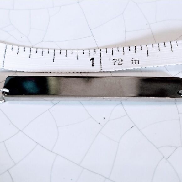 August Due Date Maternity Engraved Stainless Steel Necklace NEW - Picture 4 of 6